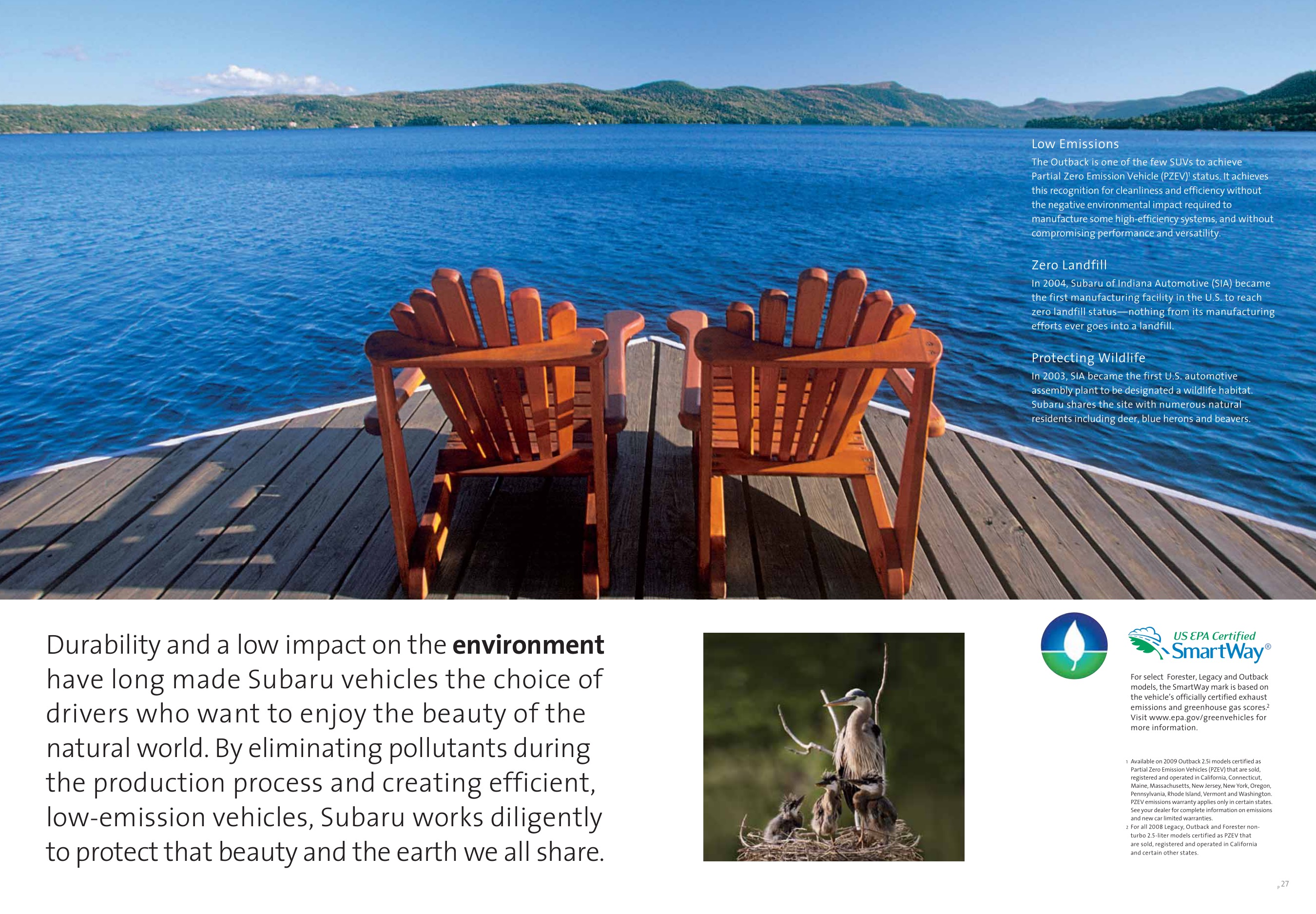 2009 Subaru Outback Brochure Page 16
